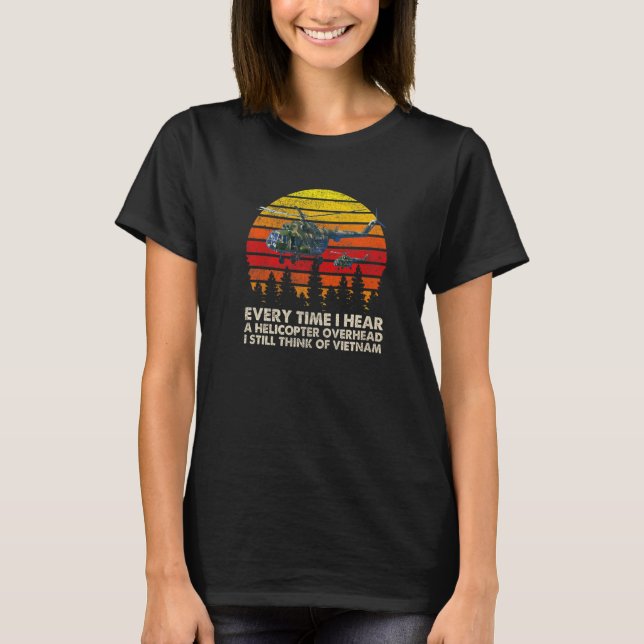 T-shirt Vietnam War Veterans I Still Think Of Vietnam Memo (Devant)