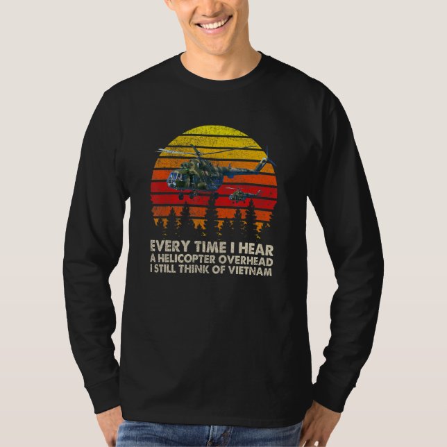 T-shirt Vietnam War Veterans I Still Think Of Vietnam Memo (Devant)
