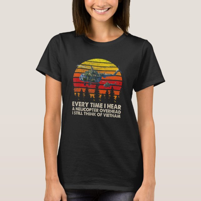 T-shirt Vietnam War Veterans I Still Think Of Vietnam Memo (Devant)