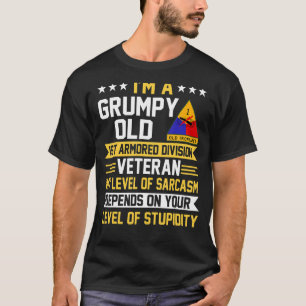 T-shirt Vieux 1 re division blindée Ancien Père Jour