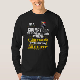 T-shirt Vieux 3e Groupe des forces spéciales grincheux Pèr