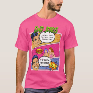 T-shirt Vieux Bande dessinée Papa Blague, Retro Comic Livr