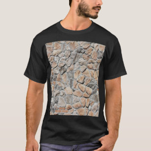 T-shirt Vieux Château Brown Pierre Texture