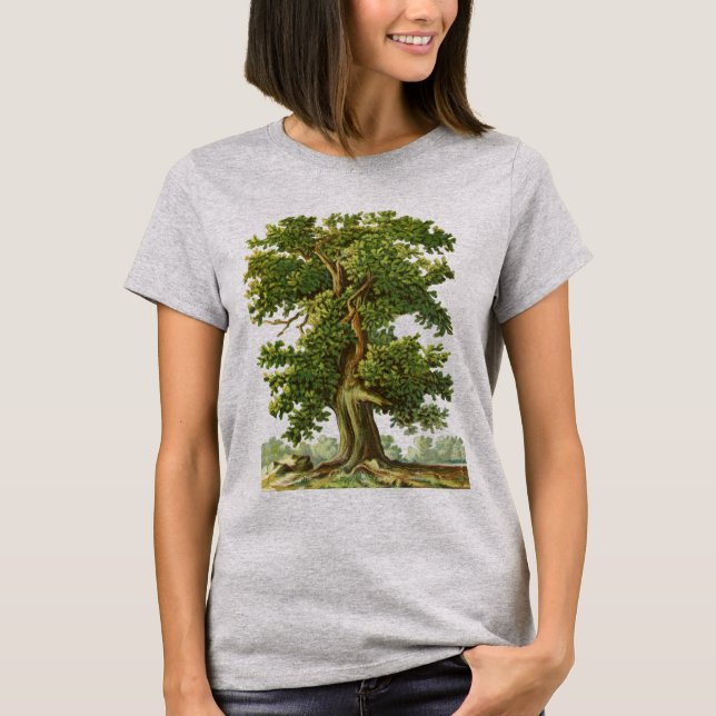 T-shirt Vieux chêne vintage (Devant)