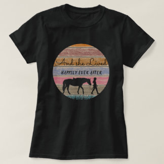 T-shirt Vieux Cheval De Bois Adieu Joyeux À Jamais Après