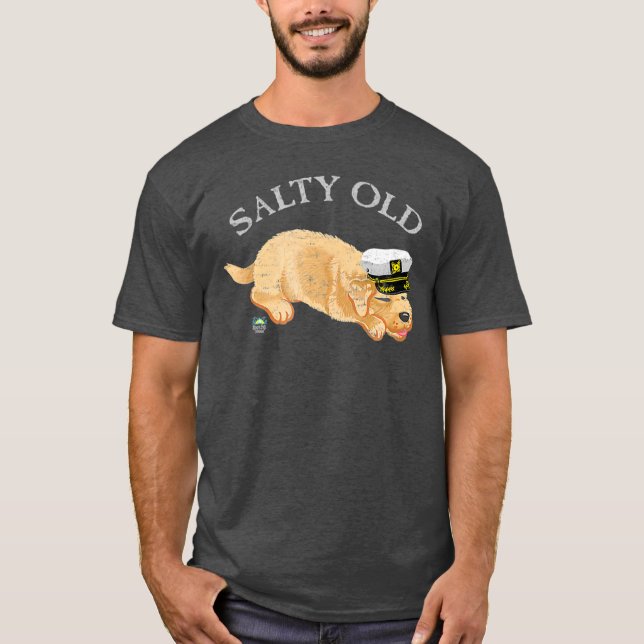 T-shirt Vieux chien salé (Devant)