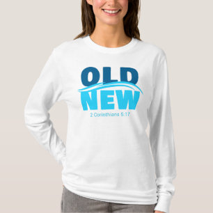 T-shirt Vieux contre Nouvelle Foi Chrétienne Baptême Ver