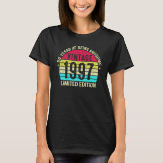 T-shirt Vieux de 25 ans Millésime 1997 25e anniversaire