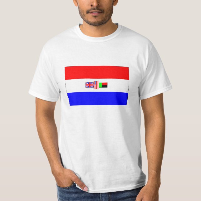 T-shirt Vieux drapeau de l'Afrique du Sud (Devant)