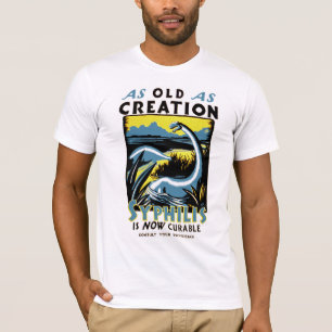 T-shirt Vieux en tant que syphilis de ~ de création est
