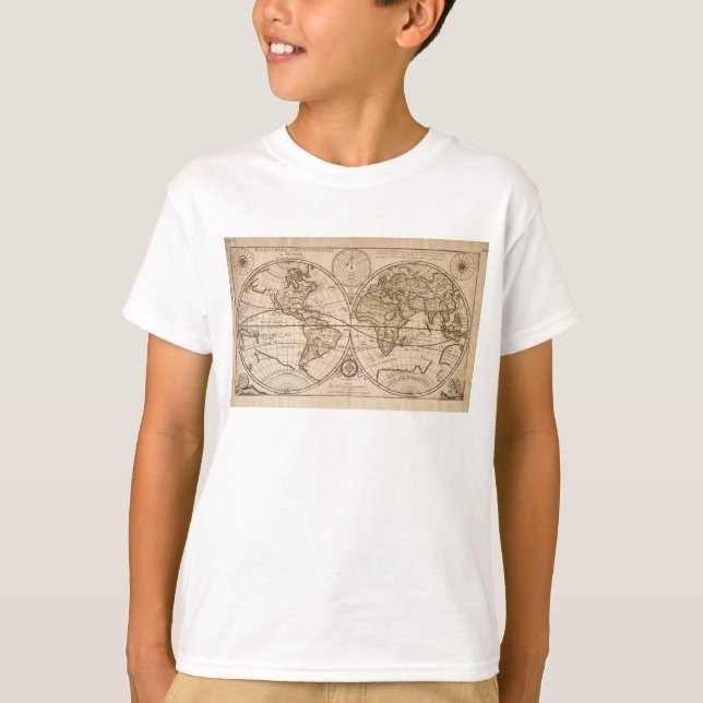 T-shirt Vieux Express® Fuzzy Map #3 Kid (Devant)
