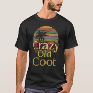 T-shirt Vieux fou de retraité de canard fou Vieil homme fe
