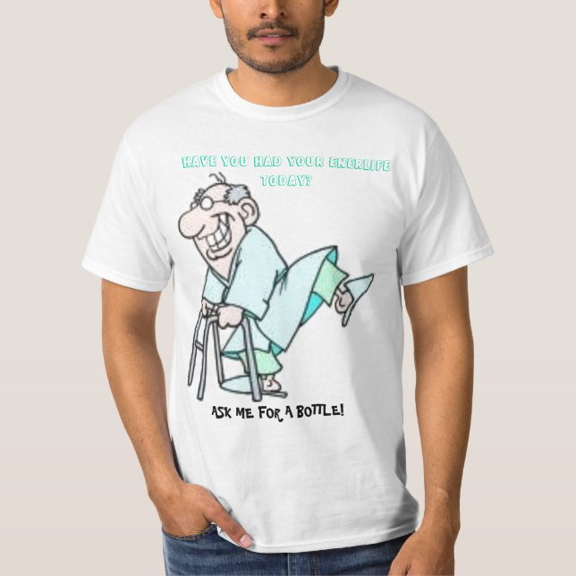 T-shirt Vieux, heureux homme sur Enerlife (Devant)