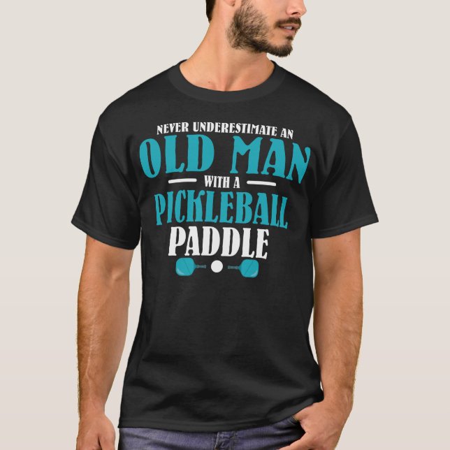 T-shirt Vieux homme avec chemise à pédales de basket (Devant)