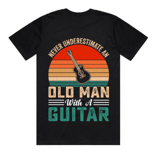 T-shirt VIEUX HOMME AVEC GUITAR   onglets de guitare perso