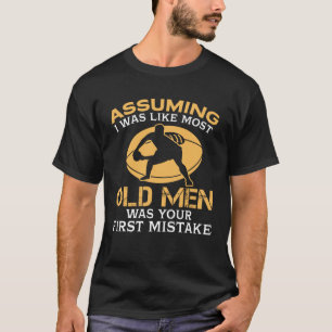 T-shirt Vieux hommes drôles qui aime le rugby