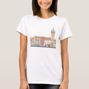 T-shirt Vieux hôtel de ville. Prague Tchèque