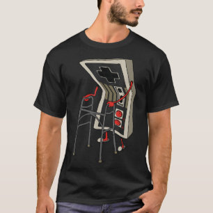 T-shirt Vieux joueur drôle de jeux vidéo rétro 80s 90s Ol