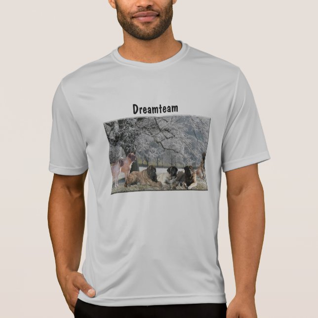 T-shirt Vieux Mastiff anglais Dreamteam (Devant)