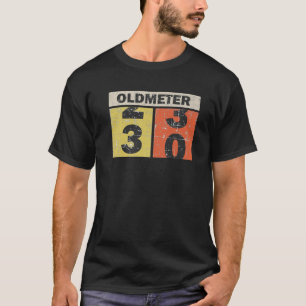 T-shirt Vieux Mètre. Ancien compteur. Triste 30E Anniversa