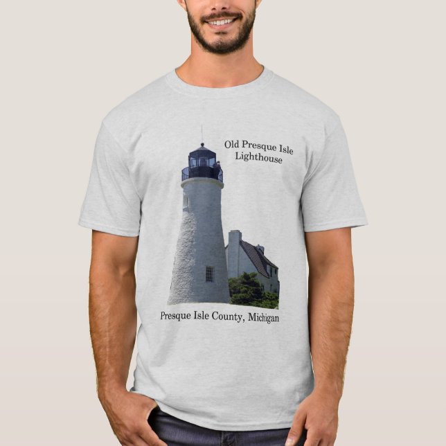 T-shirt Vieux phare de Presque Isle (Devant)