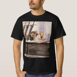 T-shirt Vieux Pirates Brig Covenant dans un brouillard par
