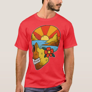 T-shirt Vieux Punks jamais mourir Punk Rocker Crâne Design