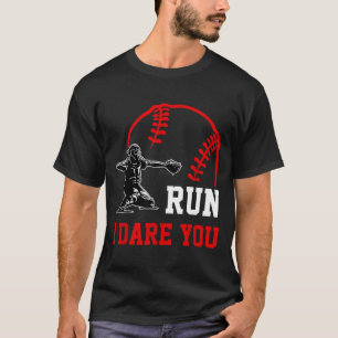 T-shirt Vieux receveur de baseball drôles de garçons allez
