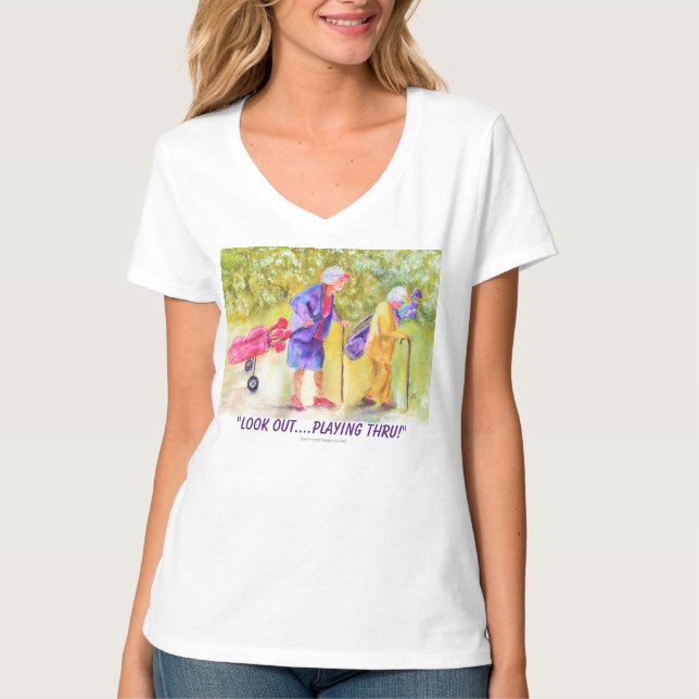 T-Shirt - Vieux Sacs - "Attention... Jouer Au Tru  (Devant)