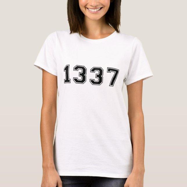 T-shirt Vieux-School 1337 (Devant)