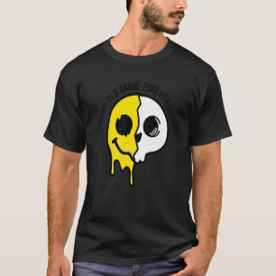 T-shirt Vieux Skol pour toujours Crâne face Raver original