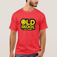 Vieux Skool - j'étais là chemise - rouge acide