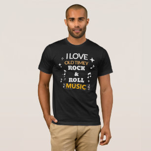 T-SHIRT VIEUX TIMEY ROCK-ROLL MUSIQUE