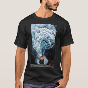 T-shirt vieux train à vapeur