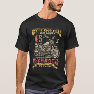 T-shirt Vieux Vélo 45 Ans Dans La Fête Du 45E Anniversaire