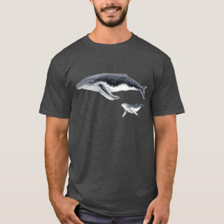 T-shirt Vigne bébé baleine à bosse mère et baleine à bosse