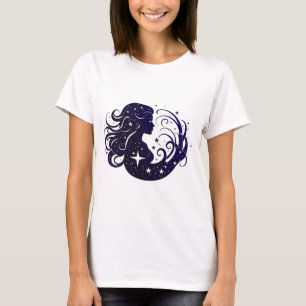 T-shirt Vigro Zodiaque avec Éléments Cosmiques et Stellair