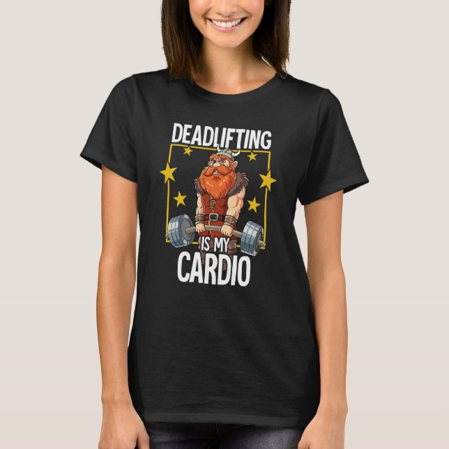 T-shirt Viking Gym Weight Training Deadlift (Devant)
