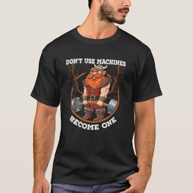 T-shirt Viking Gym Weight Training Deadlift (Devant)