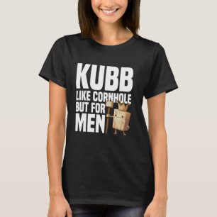 T-shirt Viking jeu d'échecs légende Kubb King pelouse jeu