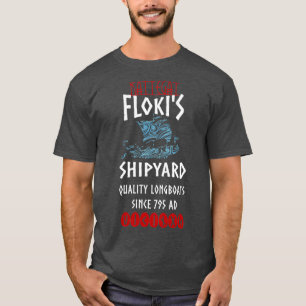 T-shirt Viking Kattegat Flokis Shipyard Funny Norse Citati