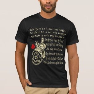 T-shirt Viking Prière Lo Là-Bas Est-Ce Que Je Vois Mon Pèr