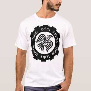 T-shirt Viking Raven Banner Thor Freya Loki