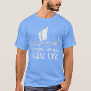 T-shirt Viking Ship Cruise Line Odin Et Valhalla Hommes Fe