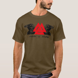 T-shirt Viking Vanheimr Hugin amp Munin Ravens Odinx27s