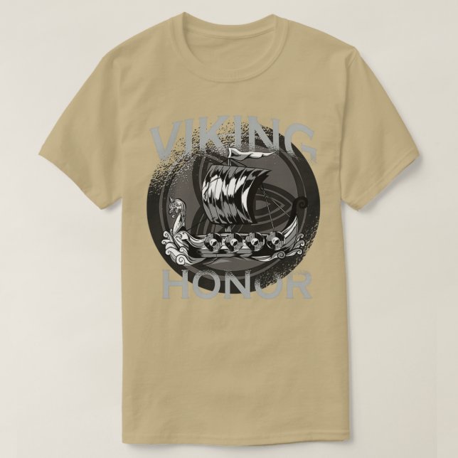 T-shirt Viking Vikings Honor Design 2 (Design devant)