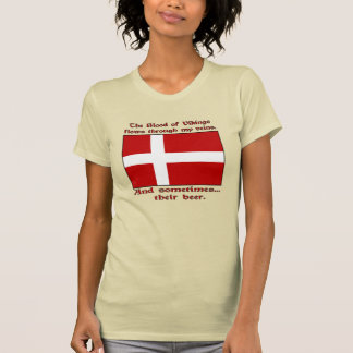T-shirt Vikings de sang flux de veines Parfois Bière femme