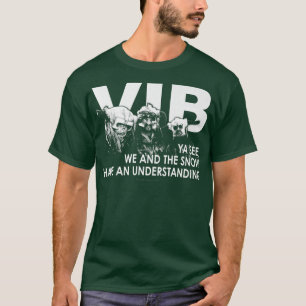 T-shirt Vikings en noir Nous et la neige