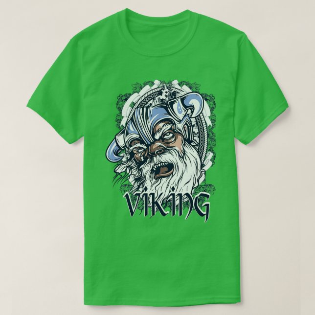 T-shirt Vikings Head Illustration Design Dessin (Design devant)