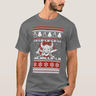 T-shirt Vikings Noël Douille moche Valhala